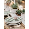 thumbnail image 6 of Cloth Napkins 1 Piece - 20x20 Inches, Sage Green Buffalo Plaid Washable Reusable Table Napkins, Farmhouse Green White Checkered Soft & Absortbent Dining Napkin for Party Wedding Hotel Restaurant, 6 of 8