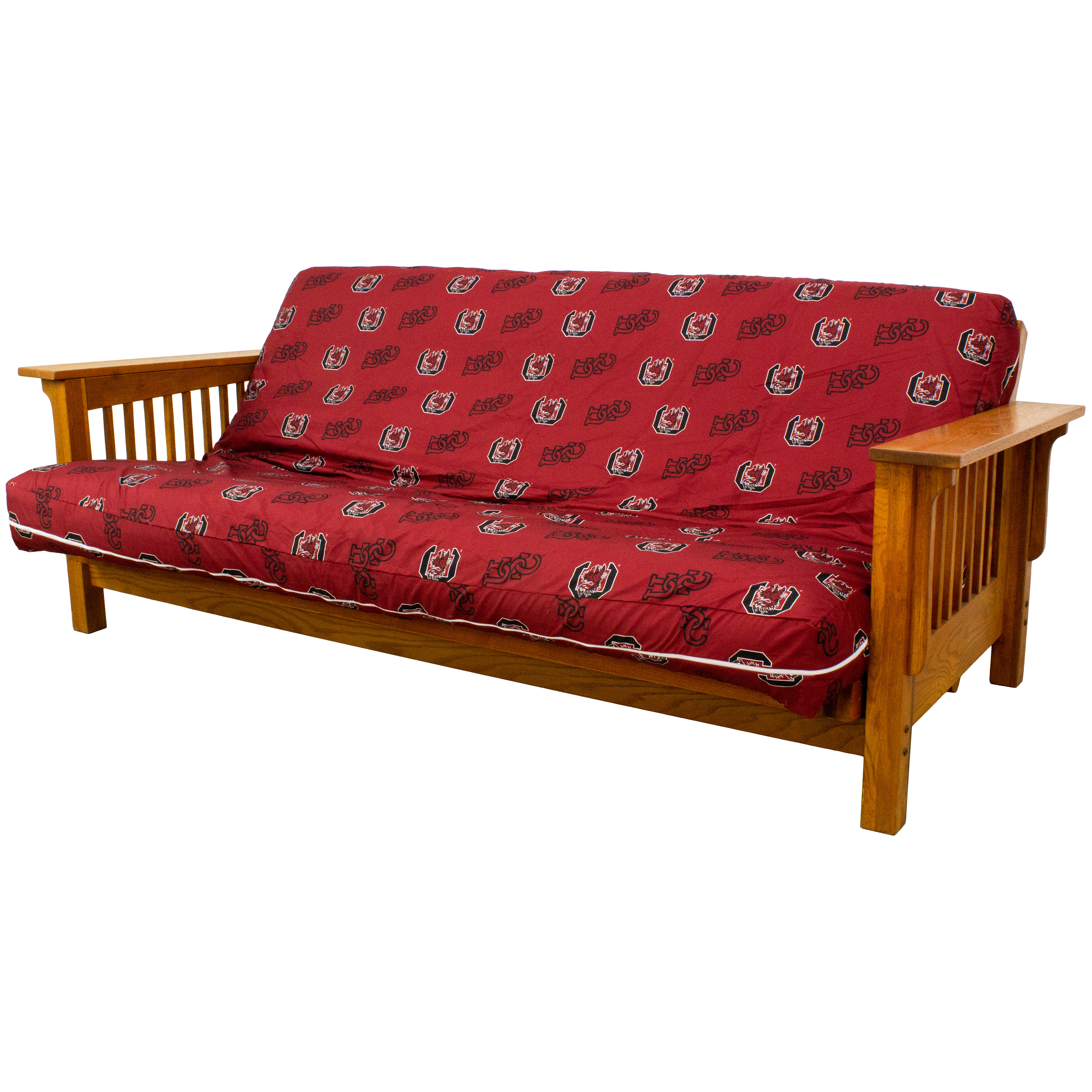 South Carolina Gamecocks Futon Cover - Full size fits 6 and 8 inch mats