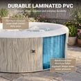 thumbnail image 6 of Segmart 6-8 Person Inflatable Hot Tub, 80-inch Round Outdoor Portable Spa with 140 Bubble Jets, Heating & Filtration System, 104°F Max Temp, Backyard Blow up Hot Tub with Cover, Easy-Setup, 6 of 8
