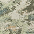 thumbnail image 4 of HomeRoots 592157 8 ft. Beige, Brown & Green Round Floral Washable Indoor & Outdoor Area Rug, 4 of 5