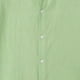 thumbnail image 5 of Ceisia Men's Relaxed Fit Short Sleeve Stand Collar Cotton-Linen Blend Solid Color Beach Shirt Green L Gifts, 5 of 6