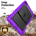 thumbnail image 4 of XYX for Samsung Galaxy Tab A9+ Plus Case 11 inch (Model: SM-X210/X216/X218), 3in1 Heavy Duty Shockproof Tablet Case with Stand, Shoulder Strap, Purple, 4 of 7