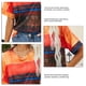 thumbnail image 5 of Camiseta de manga corta para mujer, informal, holgada, con estampado a rayas, cuello redondo, ligera y transpirable, 5 of 5