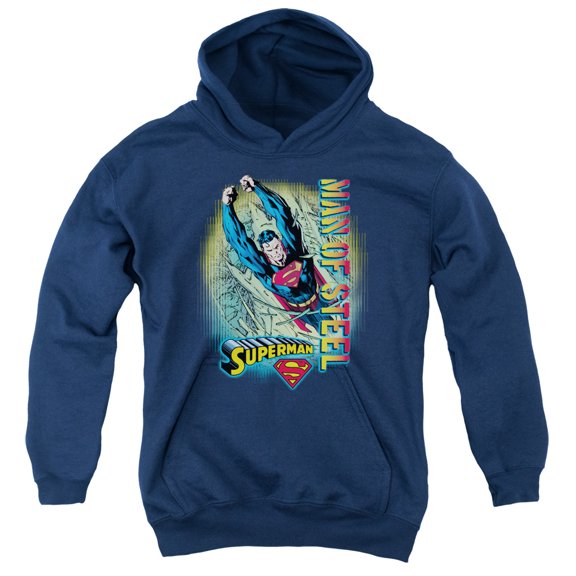 Superman - Breakthrough - Youth Hooded Sweatshirt - Large