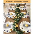 thumbnail image 4 of 15 Inch Round Placemats Set of 4, Cute Butterfly Dragonfly Non Slip Heat Insulation PP Table Mats, Farmhouse Botanical Floral Beige Washable Place Mats for Kitchen Dining Party Table Decor, 4 of 7