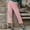Pink, variant on Baqcunre Pants for Women,Trousers Back Pants Elastic Waist Pink Linen Pants Casual Pants,Womens Fashion Wide Leg Pants Woman Women's Pants Womens Clothes Gray L