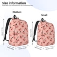 thumbnail image 3 of Picia Smiling Pink Pumpkins Printed Canvas Daypack - Stylish and Durable Vintage Compact Backpack - Class, Work, Travel, or Laptop Bookbag,Organized Compartments-Small, 3 of 6