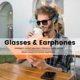 thumbnail image 3 of Gafas Bluetooth inteligentes Yeabomy Touch Control UV Black, 3 of 7