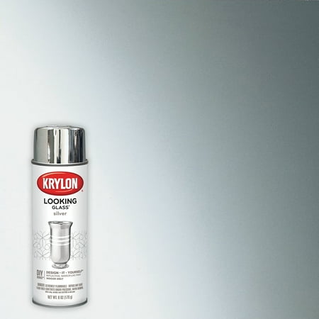 Krylon Looking Glass Paint Mirror Finish Silver 6 Oz Krylon Looking Glass Paint Mirror