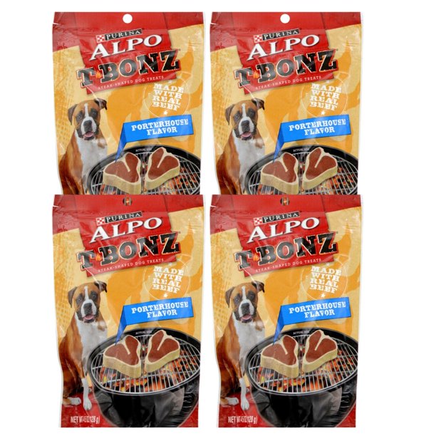 Purina Alpo TBonz Porterhouse Flavor Dog Treats, Made with Real Beef
