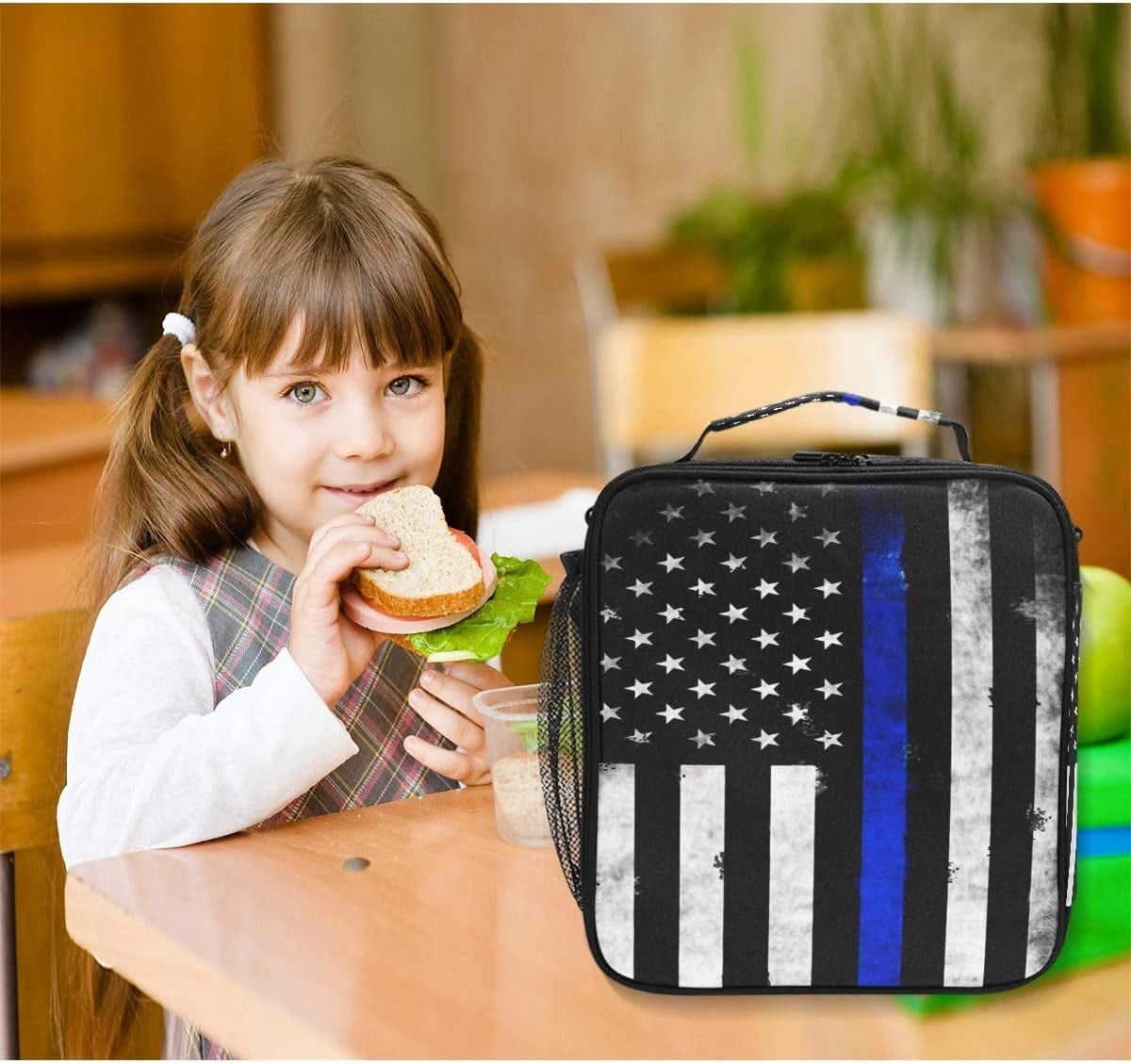 Bass Fish Lunch Box Insulated Lunch Bag Large Freezable Lunch