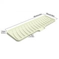thumbnail image 5 of Shoreew Silicone Drain Pad for Kitchen Countertop Sink Splash Guard with Lip Drip Catcher Faucet Handle Drip Tray for Space Saving Dish Drying Mat with Grille Pattern for Air Circulation, 5 of 6