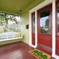 thumbnail image 6 of Northlight Natural Coir Plaid St. Patrick's Day Shamrocks Outdoor Doormat 18" x 30", 6 of 7