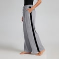 thumbnail image 4 of Pants for Women with Side Pockets 100% Cotton Loose Casual Drawstring Yoga Pants, 4 of 9