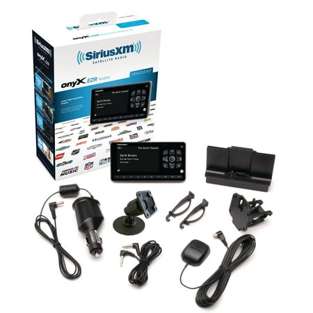 SiriusXM Onyx EZR Satellite Radio with Vehicle Kit, Easy to Install, Enjoy SiriusXM in Your Car and Beyond with This Dock and Play Radio for as Low as $5/month + $60 Service Card with Activation