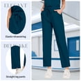 thumbnail image 4 of VIAOLI Scrubs Sets for Women - Stretch V-Neck Top & Drawstring Pants Medical Uniform, 10 Colors, 4 of 6