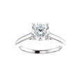 thumbnail image 3 of 1ct Round Diamond Solitaire 14k Rose & White Gold Engagement Ring, 3 of 4