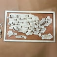 thumbnail image 5 of Map Bucket List Map New Decor Bucket List Map Decor Wood Halloween Map Handmade Fear Map Puzzle Decoration, 5 of 5
