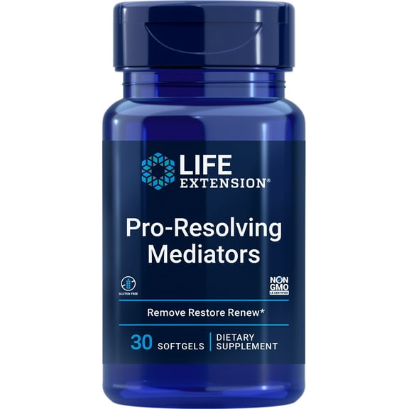 Life Extension Pro-Resolving Mediators - Helps Maintain a Healthy Post-Inflammatory Response for Whole-Body Health - Gluten-Free, Non-GMO - 30 Softgels