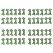 Gauze Cheesecloth Napkins Wrinkled Dinner Napkins Table Napkins Decorative Cloth Napkins (Green, 48 Packs)