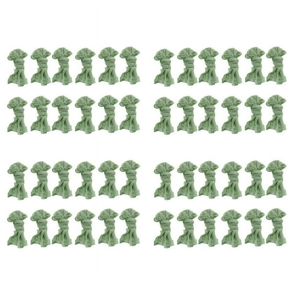 Gauze Cheesecloth Napkins Wrinkled Dinner Table Decorative Cloth (Green, 48 Packs)