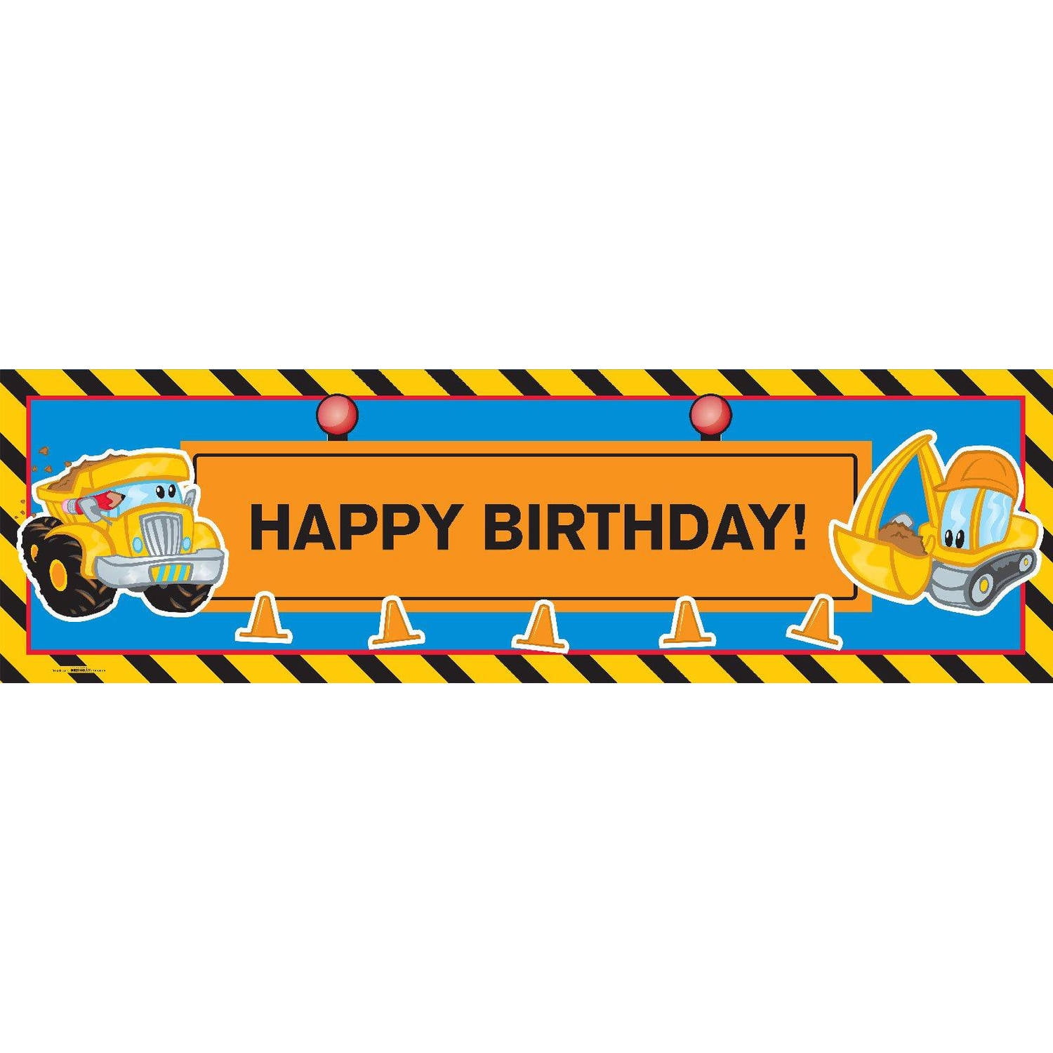 Construction Pals Birthday Banner Large Walmart Com