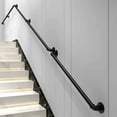 thumbnail image 5 of Pasamanos de diseño ergonómico, pasamanos de acero galvanizado de altura ajustable para uso en interiores y exteriores, diseño antideslizante que soporta 200 kg, tamaños personalizados disponibles a, 5 of 5