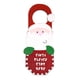 thumbnail image 1 of Adornos navideños para puerta, adornos navideños para puerta, adornos de madera para fiestas navideñas. Papá Noel, 1 of 9