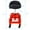 Red, variant on Pneumatic 360 Degree Swivel Stool, Mechanics Rolling Creeper Seat, Heavy Duty Mechanics Stool,black,