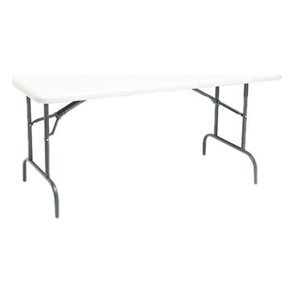Iceberg 65213 IndestrucTable TOO 1200 Series Resin Folding Table, 60w x 30d x 29h, Platinum