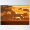 thumbnail image 2 of Miami Sunrise Poster Wall Art, Modern Wall Decor For Living Room Bedroom, 12x18 UNFRAMED, 2 of 3