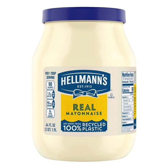 Hellmann's Mayonnaise Real Mayo Gluten-Free Sandwich Spread, Rich in Omega-3 ALA 64 oz