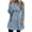 Light Blue #01, variant on Long Sleeve Shirts for Wome Soft and Comfortable Double Face Wool Women's Round Love Printed Loose Long Sleeve Thickened Thermal Top & Christmas Blouses with Pockets