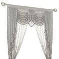thumbnail image 3 of Ultra Glam Beaded Sparkly Sheer Window in a Bag Curtain Set - Gray, 3 of 4