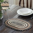 thumbnail image 4 of VHC Brands Sawyer Mill, Dining Table Placemat, Braided Jute, Oval, Charcoal Creme, 10x16, 4 of 9