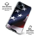 thumbnail image 2 of Skinit The American Flag iPhone 14 Clear Case, 2 of 4