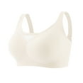 thumbnail image 5 of Sngxgn Wireless Bras for Women,Comfortable Seamless Bra Bralettes Adjustable Straps Everyday Bra(White,L), 5 of 5