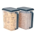 Mainstays Plastic Canister Set (2 Pack) Holds Up to 46 Cups, Clear with