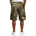 thumbnail image 6 of Delconic Men Realistic Tree Branch Camo Quick Dry Casual Cargo Shorts Skin Friendly Elastic Waist Deep Storage Side Pockets Short Trousers For Spring Summer Daily Yellow 3XL, 6 of 6