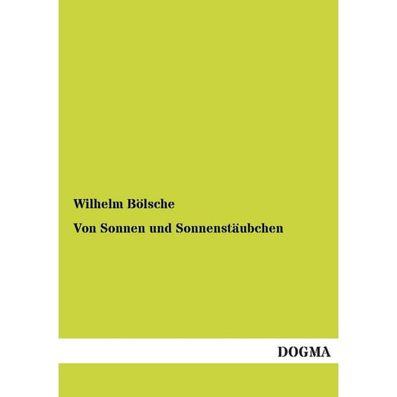 Von Sonnen Und Sonnenstaubchen (Paperback)