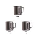 thumbnail image 2 of Toystoory Taza de agua para acampar, mango de senderismo, taza de bebida turística, vajilla para exteriores, cocina hirviendo, té de la leche, Kits de desorden para acampar 350ML, 2 of 6