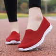 thumbnail image 7 of NOKIO Women's Knit Sneaker Lightweight S𝗅ip On L𝗈afers Shoes Breathable Wide Width Sport Shoes Casual Jogging Athlet𝗂c Shoes Gym Fitness Running Shoes for Summer and Autumn, 7 of 7
