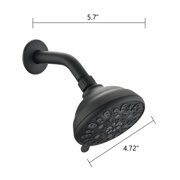PROOX 7 Spray Patterns Wall Mount Shower Head