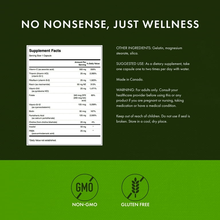 Complesso Di Vitamina B-100 100 Capsule - Foto 2