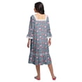 thumbnail image 3 of Moomaya Cotton A-Line Flared Sleepwear For Ladies WoMen's Nightdress, 3 of 6