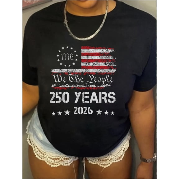 250th America US 250 Years We The People Birthday July 4th T-Shirt