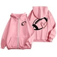 thumbnail image 1 of TINZ Chandail à Capuchon de Sport Décontracté à Manches Longues avec Poche et Cordon de Serrage Imprimé Rugby à la Mode pour Femmes (11) Chandail en Molleton Décontracté pour Femmes, 1 of 6