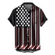 thumbnail image 4 of Camisa hawaiana con estampado 3D de la bandera estadounidense para hombres y mujeres, camisas casuales de playa para vacaciones de verano, camisetas geniales de manga corta para niños, 4 of 5
