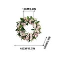 thumbnail image 2 of Luxcidy Artificial Flower Wreath, Spring Summer Wreath for Front Door, Artificial Peony Flower Wreath, for Home Front Door Christmas Wedding Party Decoration, 2 of 7