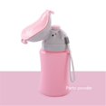 thumbnail image 3 of Orinal de viaje, taza portátil para orinar para orinal para niñas, inodoro de emergencia para acampar, viajes en coche y entrenamiento para orinar para niños (rosa), 3 of 5